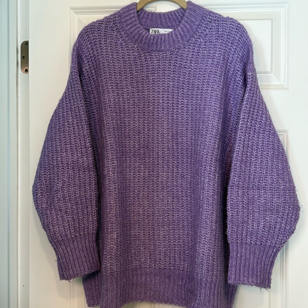 Zara Chunky Knit Crew Neck